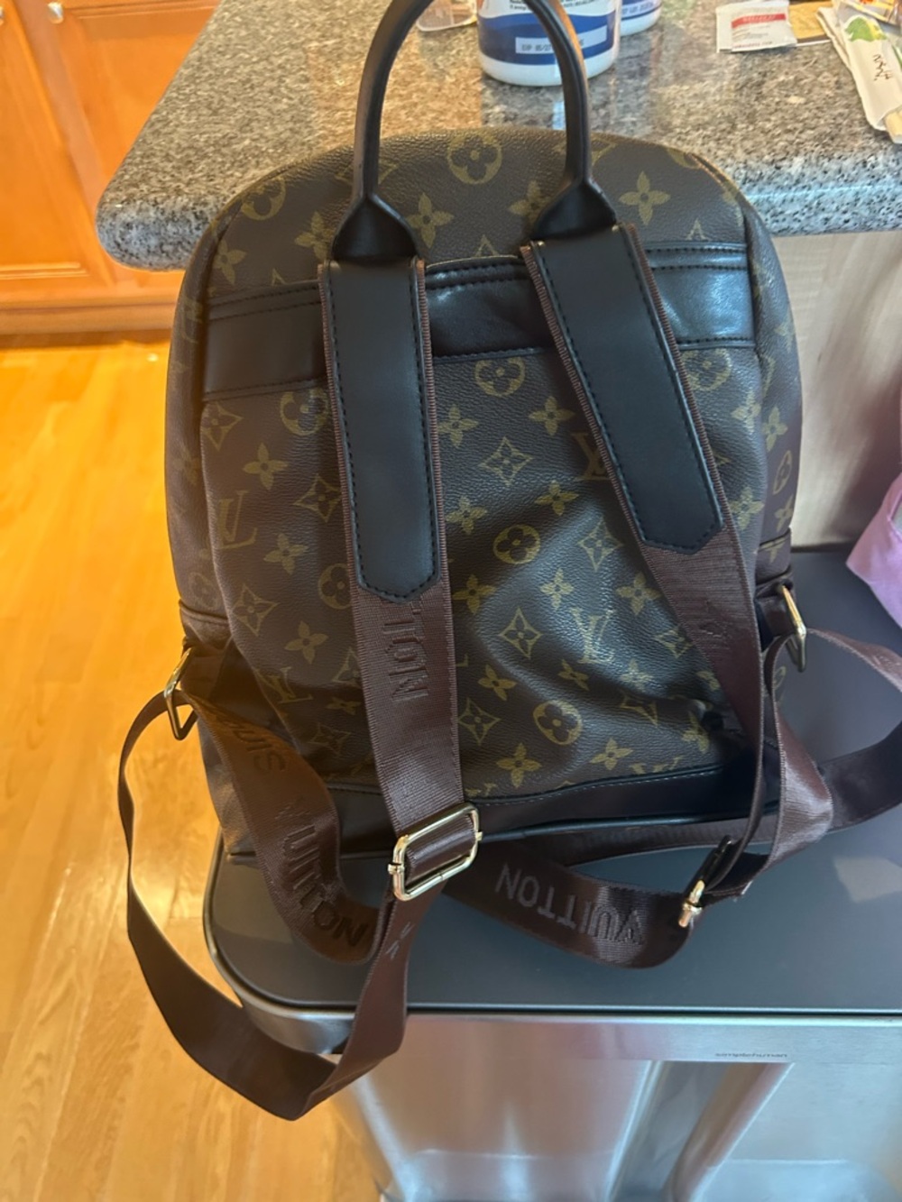 Louis Vuitton Monogram Canvas Backpack in Brown and Gold Hardware - Picture 2 of 9